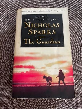 Nicholas Sparks "The Guardian" Paperback - Sunset Pink/Gold Cover